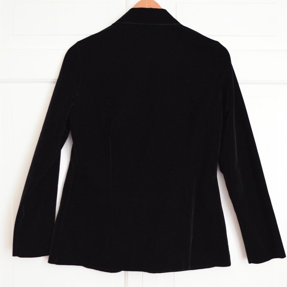 Vintage black velvet blazer - Picture 2 of 3